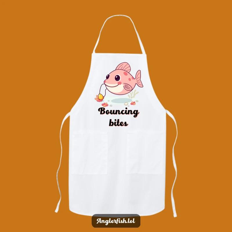 Funny Anglerfish Bouncing Apron: Chef's Happy Deep Sea Wear - Fun Funny Gift