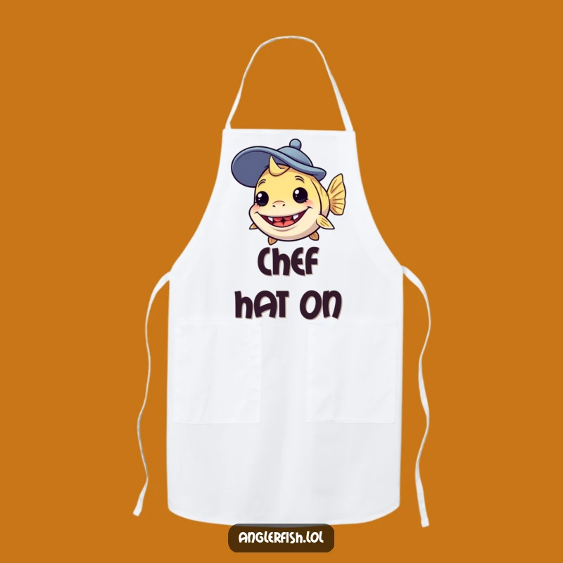 Funny Anglerfish Goofy Hat Apron: Chef's Silly Deep Sea Wear - Fun Funny Gift