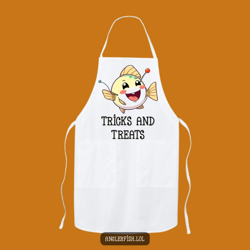 Funny Anglerfish Mischief Apron: Playful Chef Gift for Cooking with a Wink