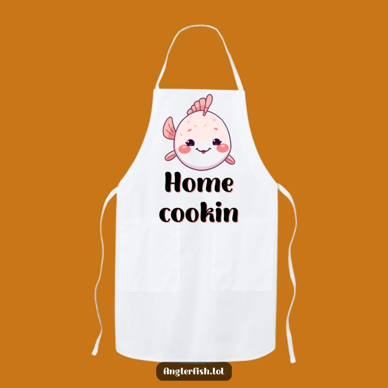 Funny Kawaii Anglerfish Apron: Shy Chef Pal, Practical Funny Kitchen Gift