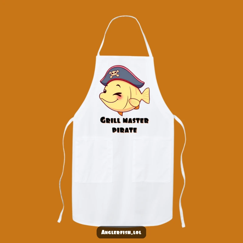 Funny Pirate Anglerfish Apron - Kitchen Winking Style, Ideal Funny Gift