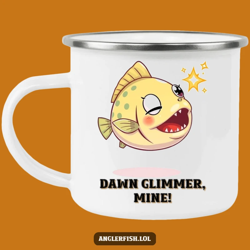 Funny Anglerfish Camping Mug: Determined Chaser Cup, Perfect Gift