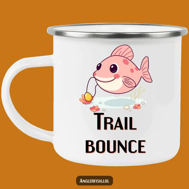 Funny Anglerfish Bouncing Camping Mug: Durable Happy Deep Sea Cup - Outdoor Funny Gift