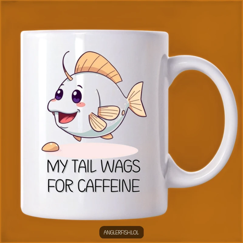 Funny Cute Anglerfish Tail Wiggle Mug: A Playful & Exciting Gift for Anglerfish Lovers