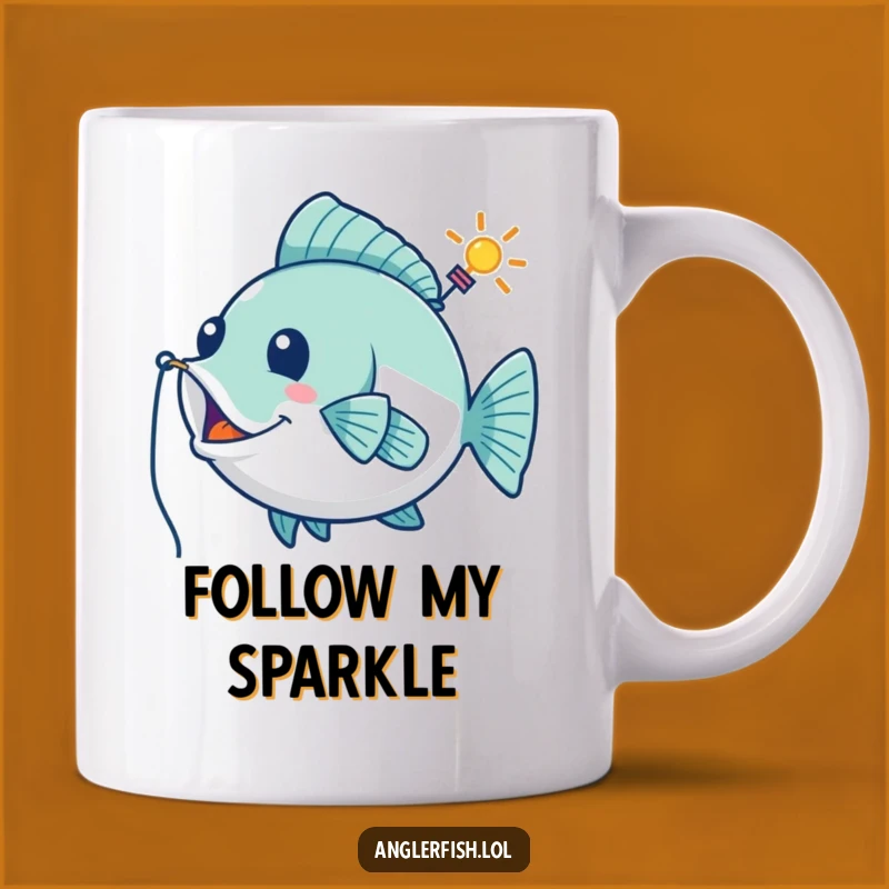 Funny Playful Anglerfish Mug: Whimsical Guidance and Humorous Gift