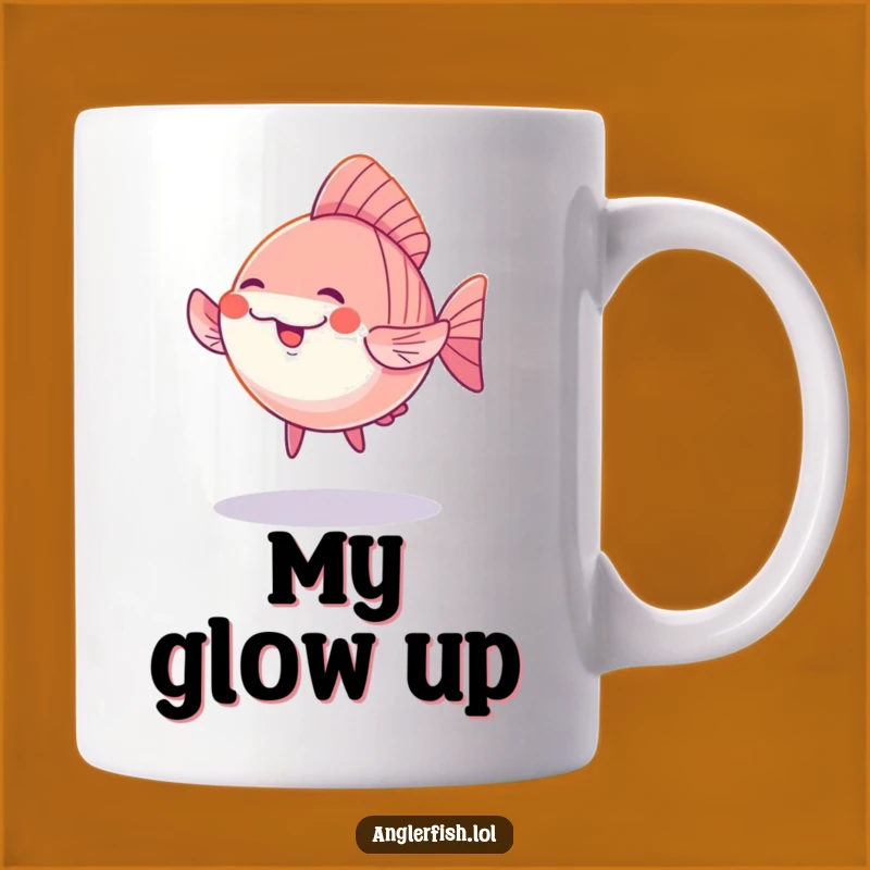 Funny Kawaii Anglerfish Dancing Mug: Enchanting & Hilarious Gift for Glowy Fun Lovers!