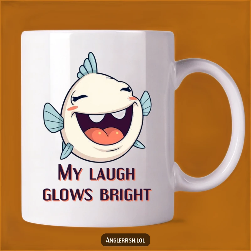 Hilarious Anglerfish Laugh Mug - Wide Open Mouth, Funny Gift for Joke Lovers