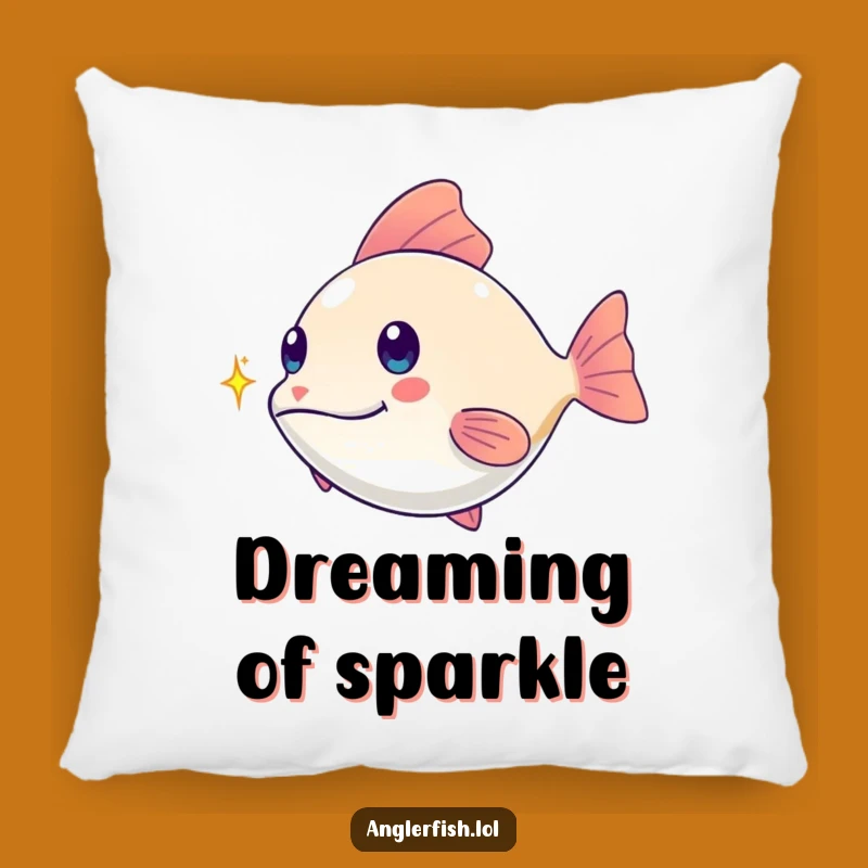 Funny Kawaii Anglerfish Pillow: Chasing Spark, Comfy & Funny Gift