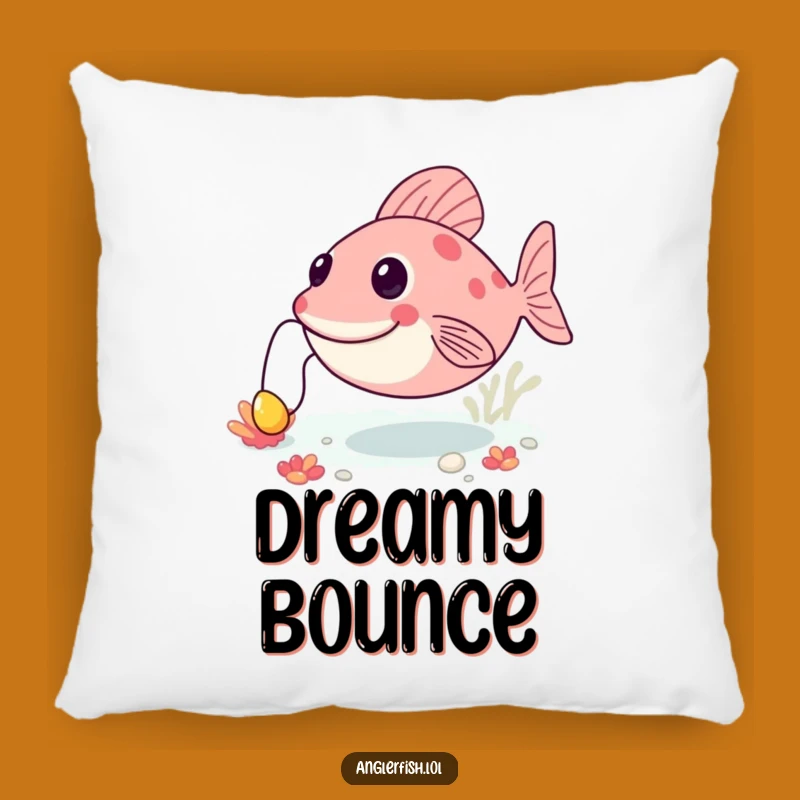 Funny Anglerfish Bouncing Pillow: Soft Happy Deep Sea Cushion - Comfy Funny Gift