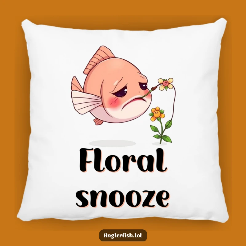 Funny Confused Anglerfish Pillow: Soft Comfort for Life's Tangled Moments