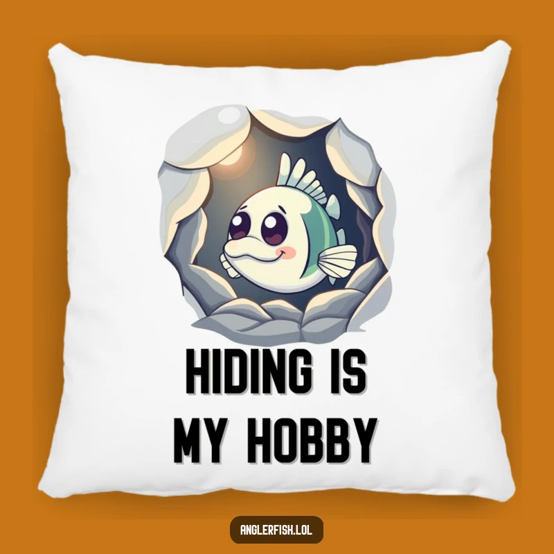 Funny Anglerfish Cave Pillow: Cozy Cushion for Curious Explorers