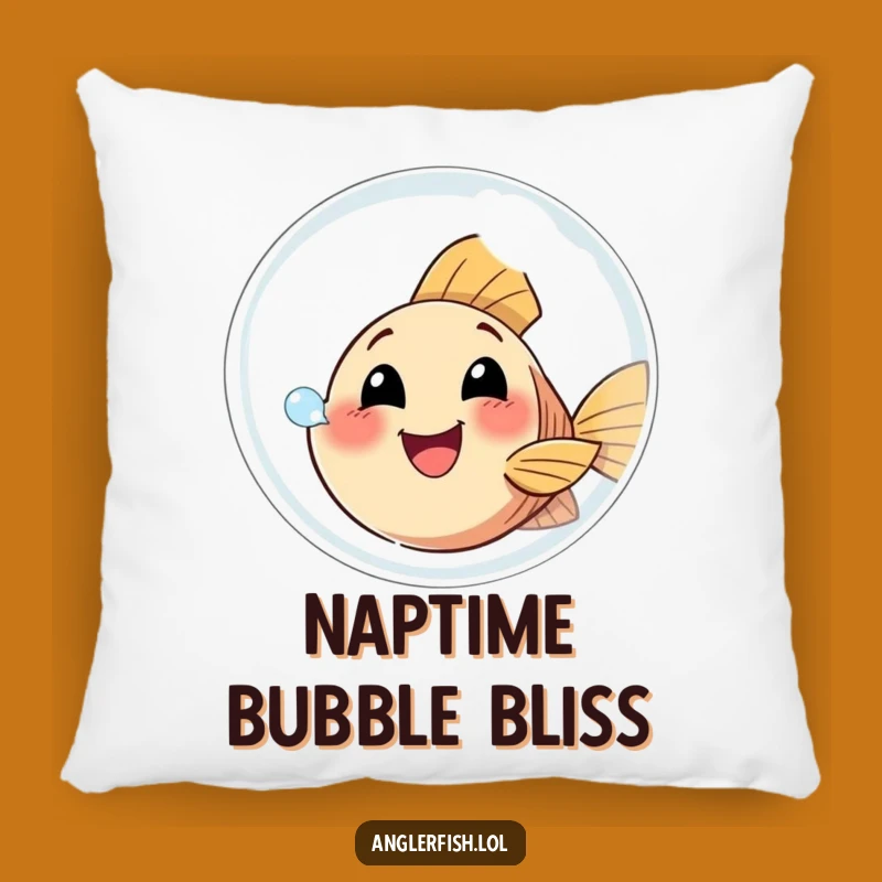 Funny Anglerfish Bubble Pillow: Cozy Cushion for Happy Vibes