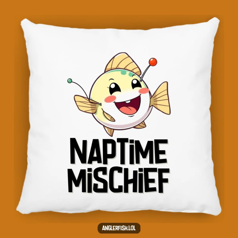 Funny Anglerfish Mischief Pillow: Cozy & Playful Deep-Sea Creature Cushion Gift