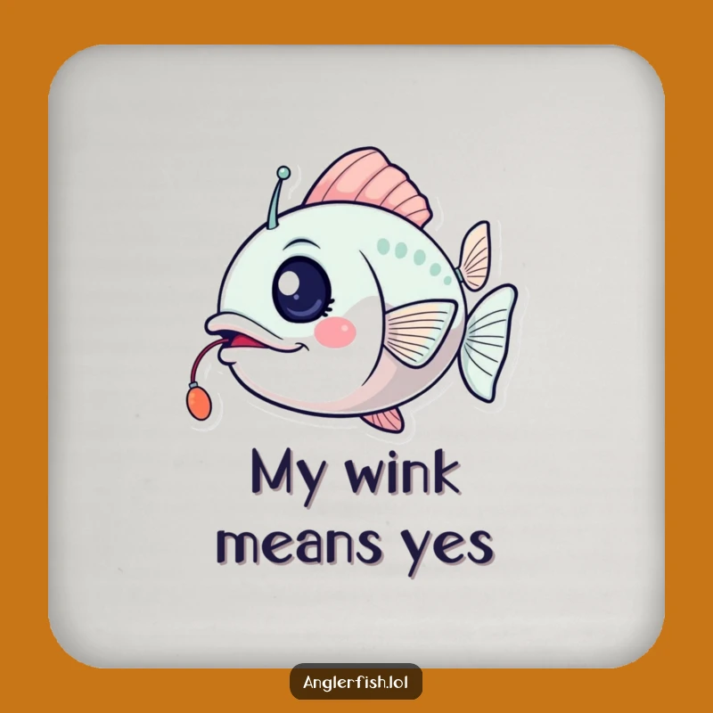Funny Anglerfish Coaster: Wink and Flicker, Exciting Drink Protection