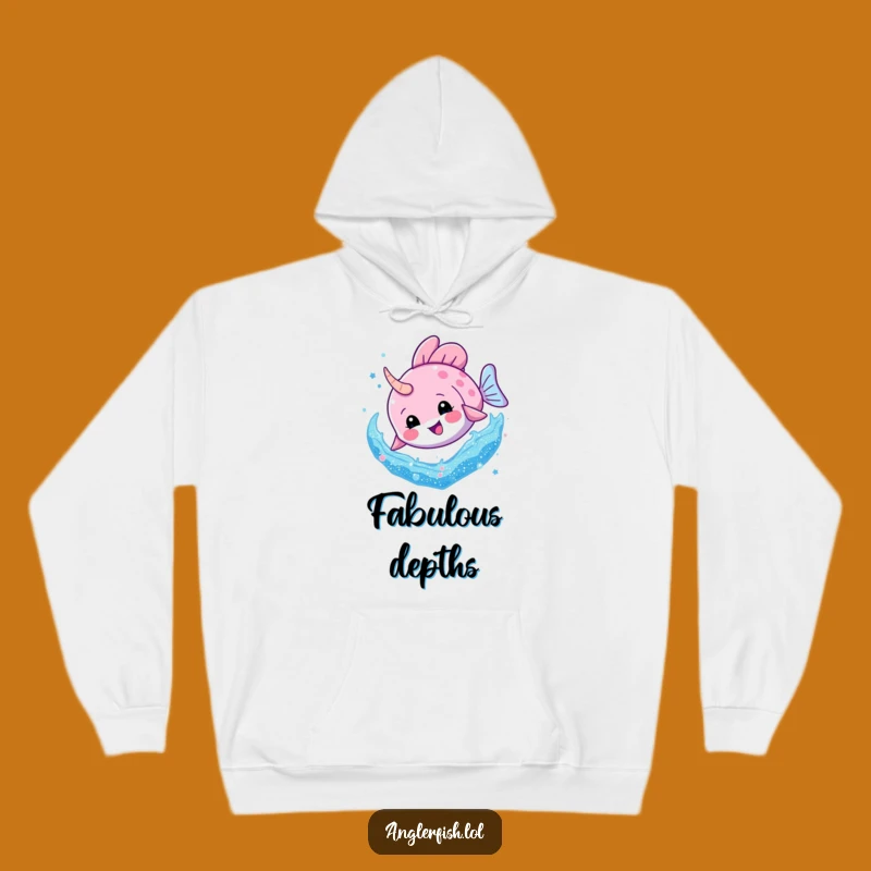 Funny Anglerfish Glitter Dive Hoodie: Cozy & Sparkly Hilarious Gift for Dazzling Comfort!