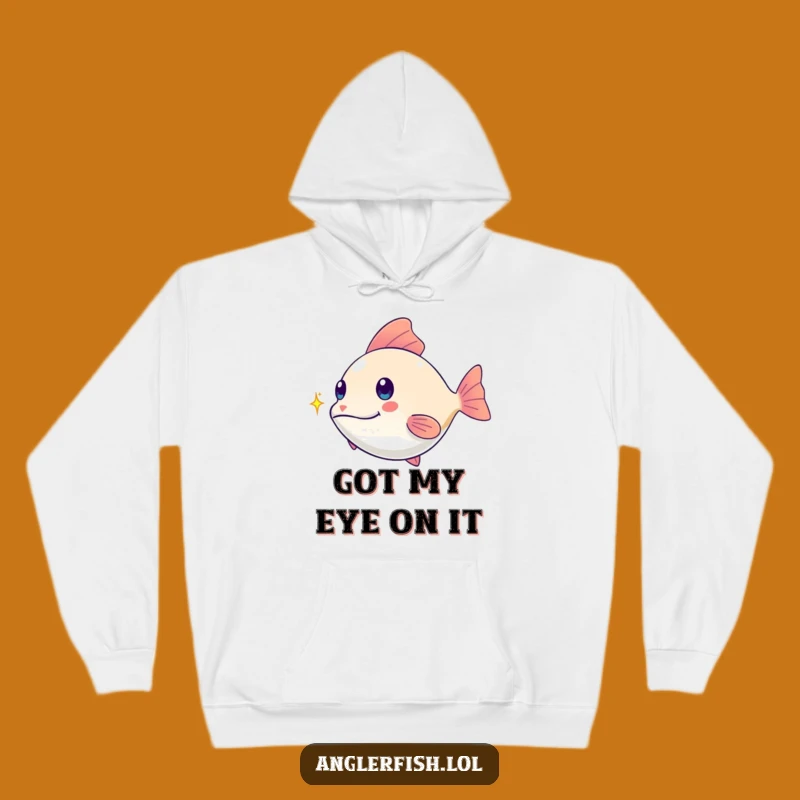 Funny Kawaii Anglerfish Hoodie: Chasing Spark, Cozy & Funny Gift