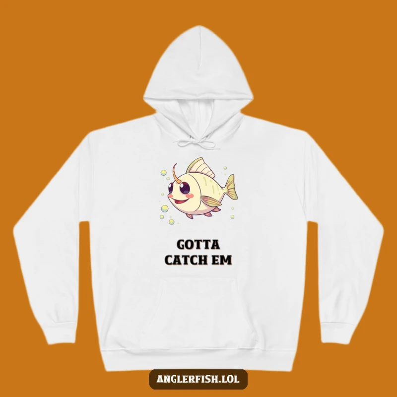 Funny Kawaii Anglerfish Hoodie: Happy Plankton Chaser, Warm Funny Gift