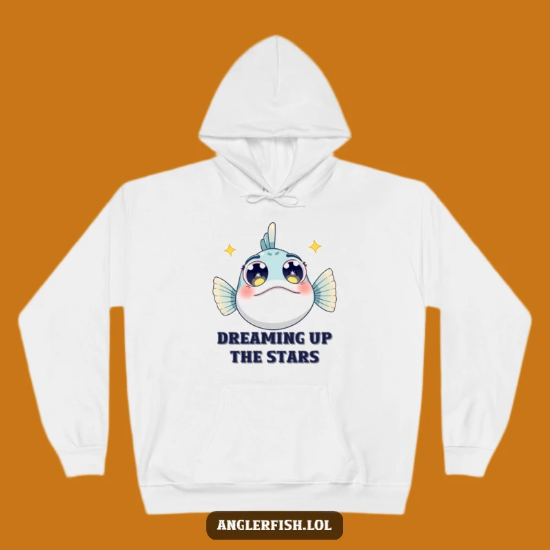 Funny Starry Anglerfish Hoodie: Cozy Deep Sea Dreamer Gift