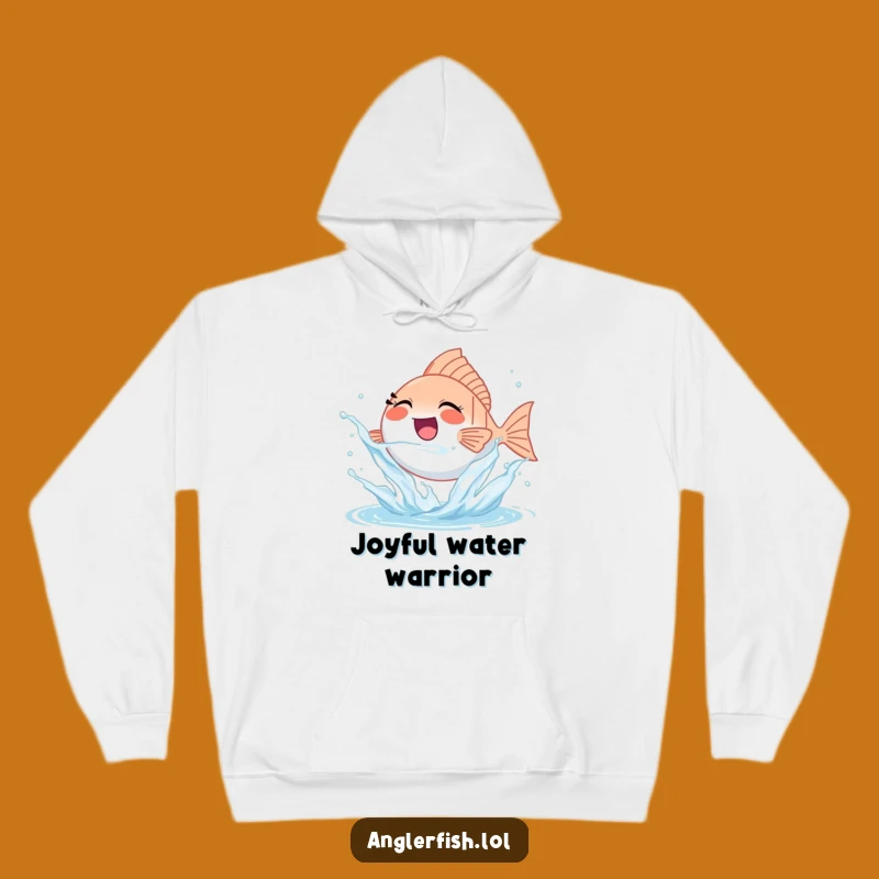 Funny Splashing Anglerfish Hoodie - Joyful Comfort, Ultimate Funny Gift