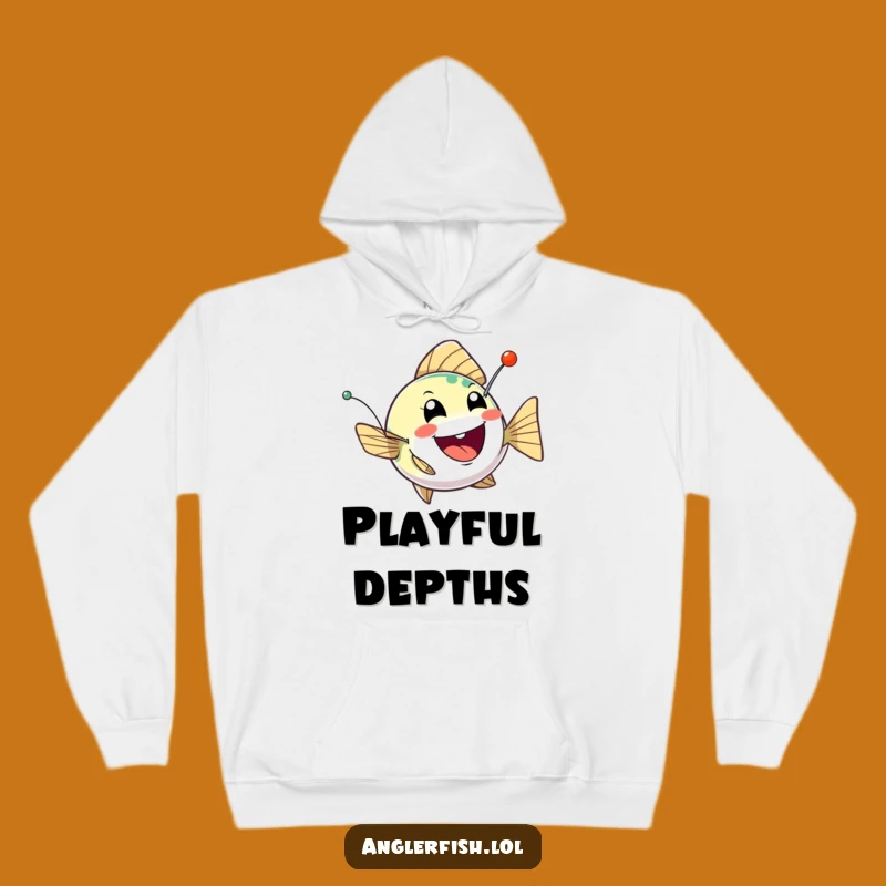Cozy Funny Anglerfish Mischief Hoodie: Warm & Playful Deep-Sea Creature Gift