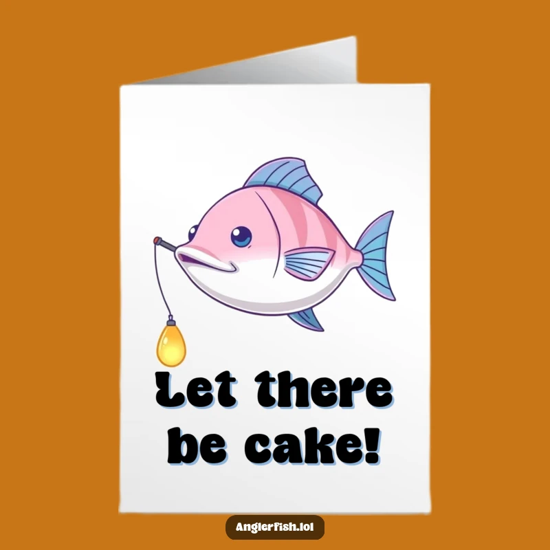 Funny Anglerfish Birthday Card Free Printable: Hilarious Pendulum Lure Downloadable Gift