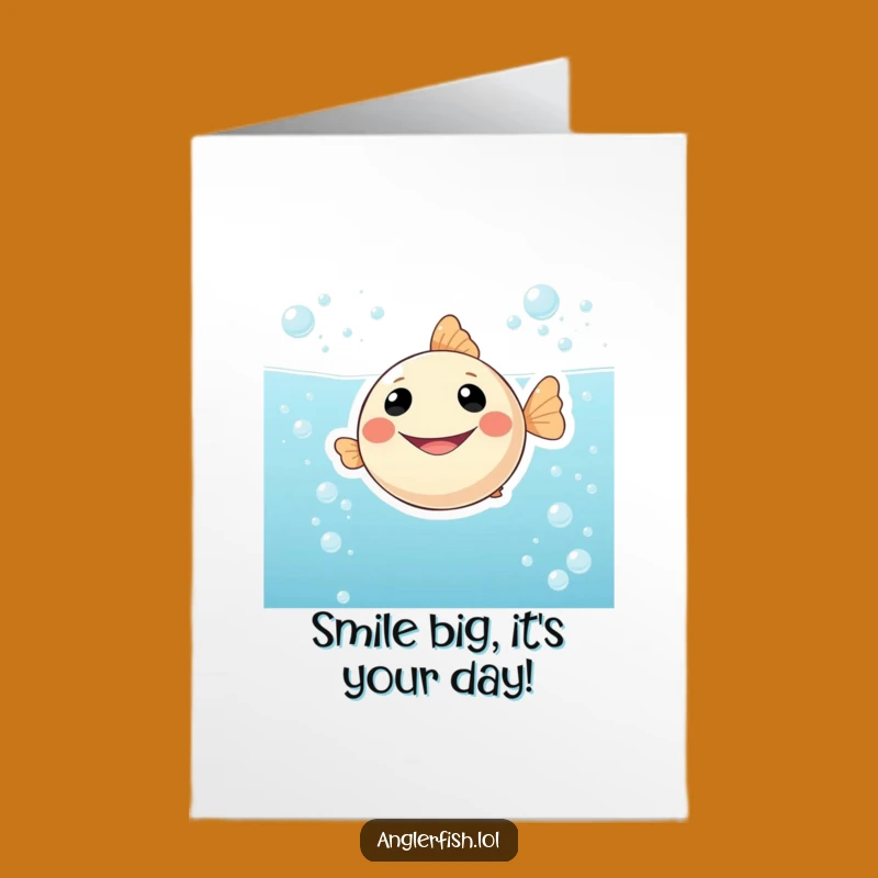 Funny Free Printable Anglerfish Birthday Card: Downloadable DIY Fun for Him or Her