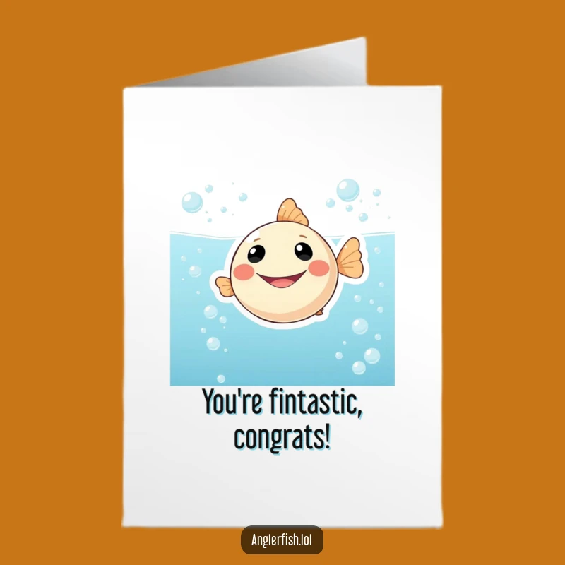 Free Printable Anglerfish Congratulations Card: Smile-Inducing Downloadable Greeting for Any Occasion