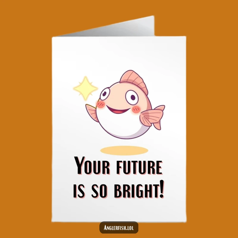 Free Printable Funny Anglerfish Congrats Card - Guiding Light Achievement Downloadable