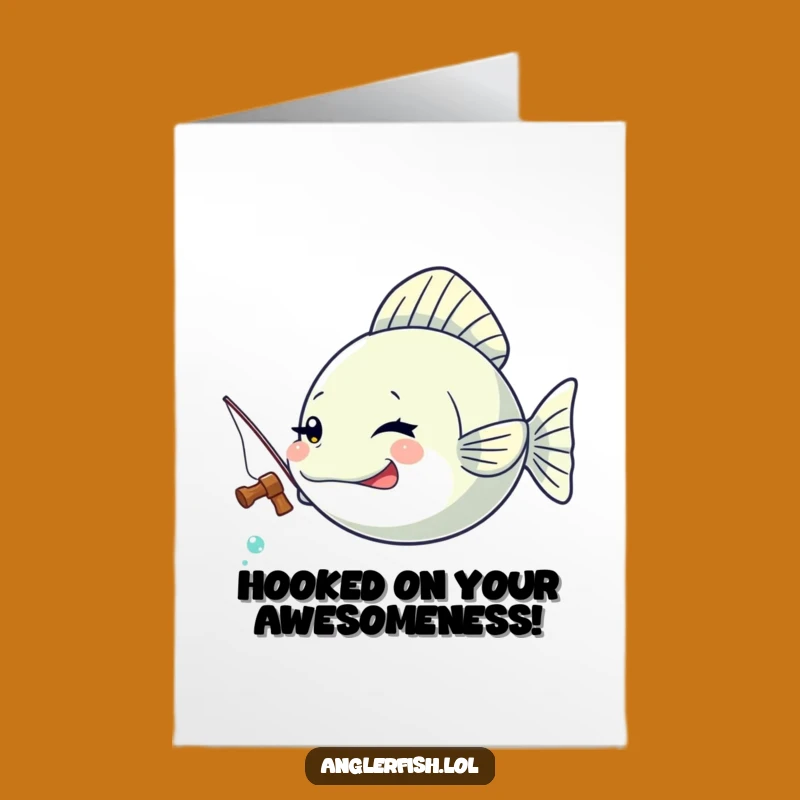 Free Printable Congrats Card: Winking Anglerfish's Catch