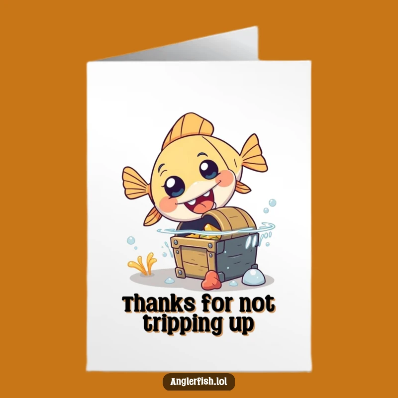 Free Printable Thank You Card: Anglerfish's Unexpected Treasure Thanks