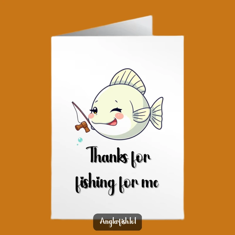 Free Printable Thank You Card: Winking Anglerfish's Tiny Rod