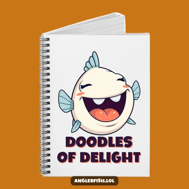 Funny Anglerfish Laugh Notebook - Wide Grin, Perfect Gift for Cheerful Notes