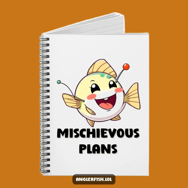 Funny Anglerfish Mischief Notebook: Jot Down Your Pranks with this Playful Deep-Sea Gift