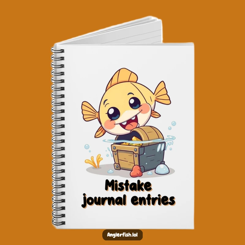 Funny Anglerfish Notebook - Clumsy Surprise Notes, Great Funny Gift