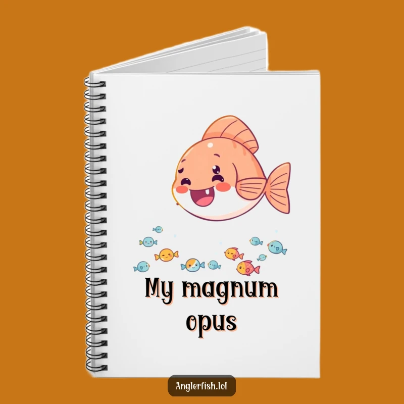 Funny Delighted Anglerfish Notebook: Joyful Journal for Bright Ideas