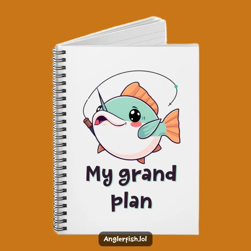 Funny Kawaii Anglerfish Notebook: Dramatic Poses, Inspiring Funny Gift Journal