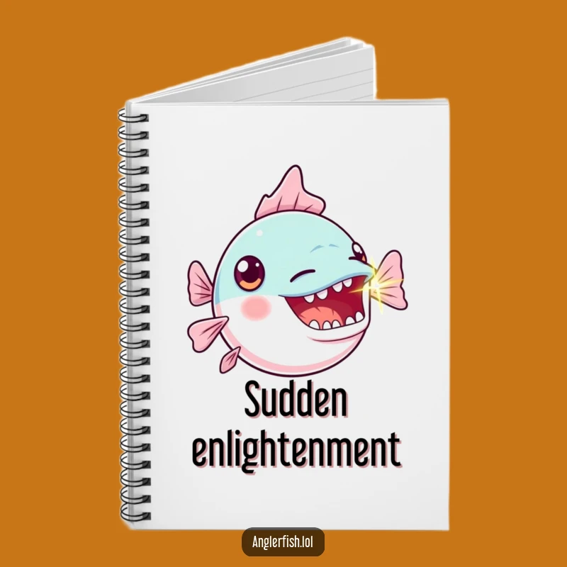 Funny Kawaii Anglerfish Notebook: Gasping Thoughts, Inspiring Funny Gift Journal