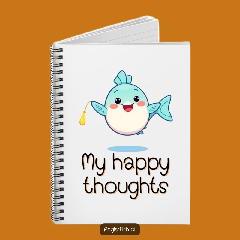 Funny Kawaii Anglerfish Notebook: Happy Dance, Jot Down Joyful Ideas