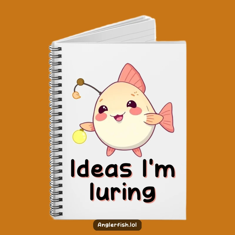 Funny Anglerfish Notebook: Jot Down Playful Ideas, Beckoning Creativity