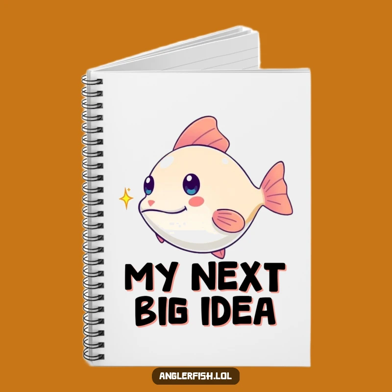 Funny Kawaii Anglerfish Notebook: Chasing Spark, Jot Down Playful Ideas