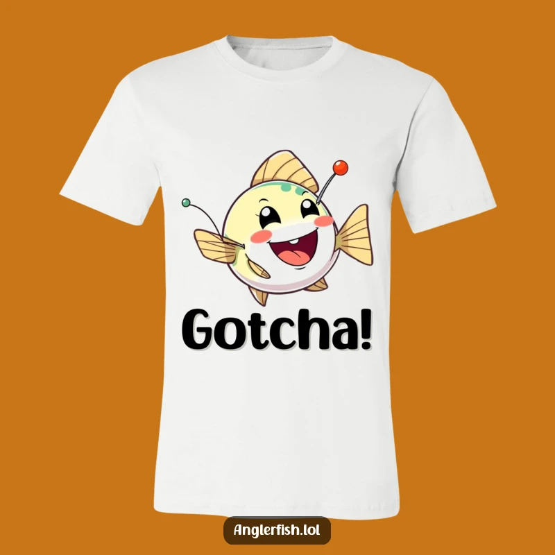 Funny Anglerfish Mischief T-Shirt: Playful Deep-Sea Creature Tee, Perfect Gift