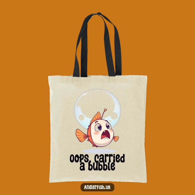 Funny Anglerfish Tote Bag: Surprise Encounter Carry-All, Ideal Gift